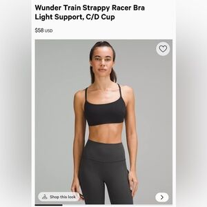 Wunder Train Strappy Racer Bra C/D